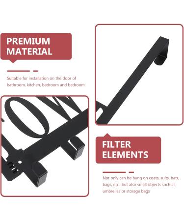 CHILDWEET Towel Hook 1pc Door Hook Storage Hooks Over The Door Clothes Hanger Punch Storage Rack Back Door Key Hook - Buy Online on SooperMarket.com