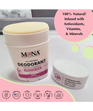 MONA BRANDS All Natural Deodorant For Women & Men | For Sensitive Skin | No Aluminum or Baking Soda | (3-Pack VARIETY-1 1.76 Oz each) - Buy Online on SooperMarket.com