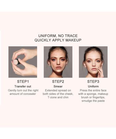 2 Pcs Non-Greasy Concealer Stick Cream Contour Makeup Pencil - Long Lasting & Waterproof Matte Finish - Lightweight & Blendable - Brightens and Shades - Suitable for All Skin Types - Buy Online on SooperMarket.com