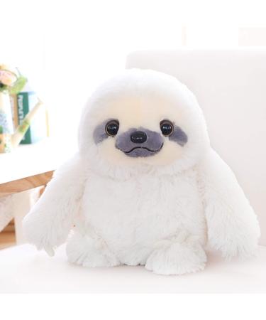 Winsterch Cuddly Sloth Soft Toy Large Stuffed Animal Sloth Teddy Baby Doll Birthday Gifts Plush Soft Sloth Toy (Ivory 15.7 inches) Ivory 15.7 inches