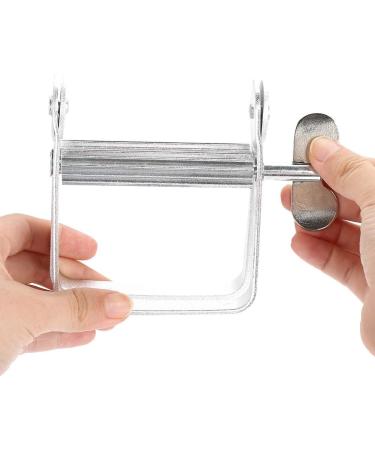 Plastic Material Durable Rolling Tube Toothpaste Squeezer Rotate Toothpaste Dispenser Accurant and Ease Silver for Home Use Bathroom - Buy Online on SooperMarket.com