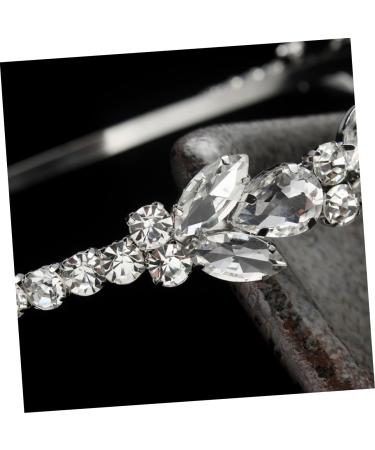 PLAFOPE Wedding Headband Bride Headpieces for Wedding Hair Accessory for Women Rhinestone Hair Accessories Hair Gems for Women Rhinestone Headband Women Hair Accessories Tiara White - Buy Online on SooperMarket.com