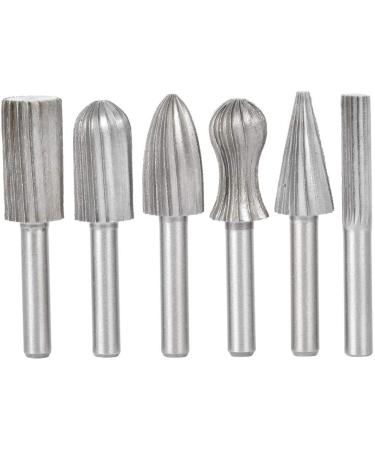 Rotating Grinding File Set - 6pcs Bearing Steel Drill Rotary File Bits for Carving & Metalworking - International Shipping Available - Buy Online on SooperMarket.com