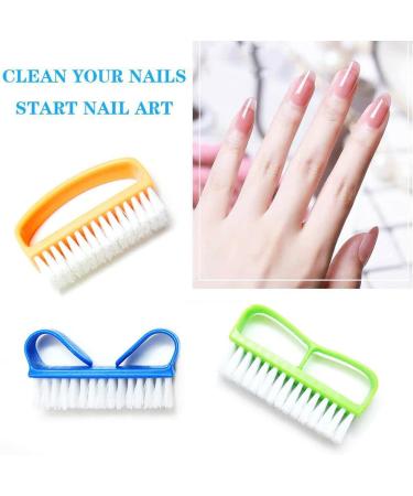 Nail Clean Brush Set - Double Sided Finger Cleaning Brushes (3 Pcs) | Strong Bristles, Ergonomic Handle | Ideal for Fingernails & Toenails - Buy Online on SooperMarket.com