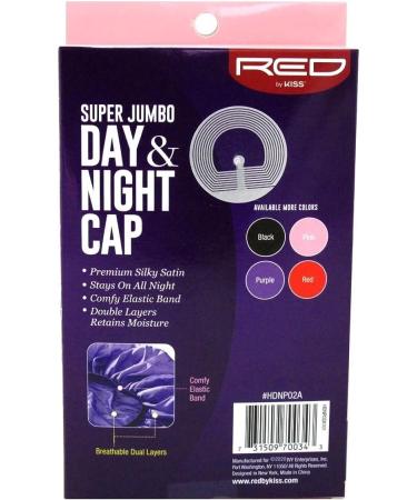 Kiss Red Satin Day & Night Cap - Super Jumbo | Assorted Colors - Buy Online on SooperMarket.com
