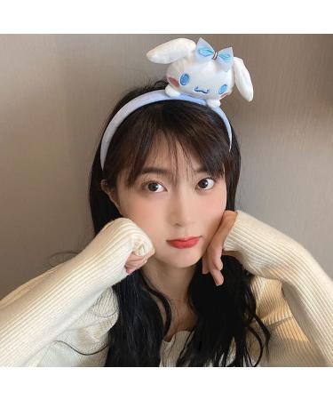 Kawaii Spa Headband for Washing Face | Cute Hairband for Makeup - Blue | Women's Girls' Party Costume Accessories - Buy Online on SooperMarket.com