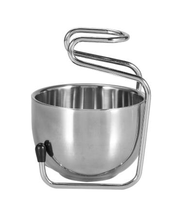 Premium Stainless Steel Shaving Set - Classic Wet Shave Brush Holder & Bowl Stand for Men - Buy Online on SooperMarket.com