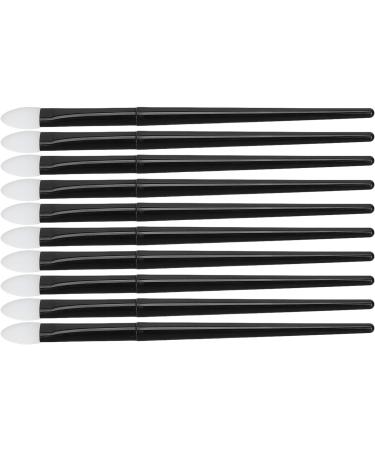Silicone Eyeshadow Brush 10pcs Curved Brush Tip Silicone Glitter Applicator Comfortable Reusable for Lip Colors - Buy Online on SooperMarket.com