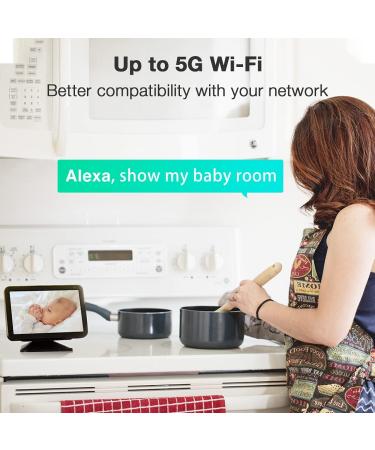 Pet Camera 5GHz WiFi Security Camera Laxihub 1080P Indoor Home Baby Monitor with App, Human Motion Detection, Night Vision, 2-Way Audio - Beige - Buy Online on SooperMarket.com