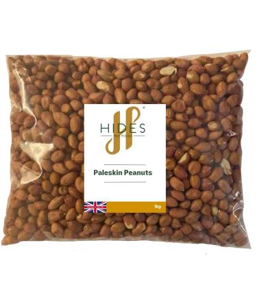 Hides Fine Foods - Paleskin Peanuts - 1kg - GMO - Free - Suitable for Vegetarians - Cooking - Salads - Snacking - Desserts - Cakes - Cookies - Granola - Trail Mix