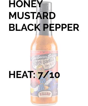 Torchbearer Sauces Honey Badger Honey Mustard Hot Sauce 5 oz. - Buy Online on SooperMarket.com