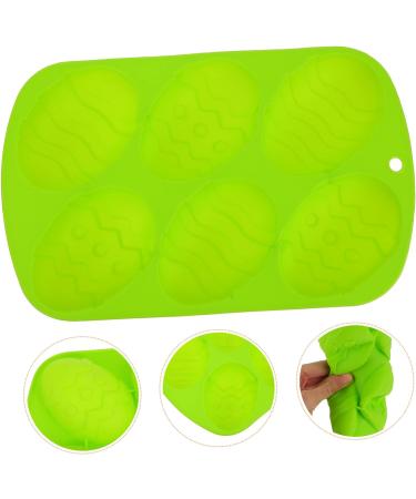 Alipis 1pc Easter Egg Cake Mold Candy Gummies Silicone Chocolate Molds Easter Silicone Mould Easter Egg Decorations Egg Shape Silicone Molds Easter Cakes Mold Silica Gel Biscuit Soap Mold 26.5X16.5CM Green - Buy Online on SooperMarket.com