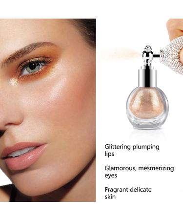 Ksndurn Malt Gold Glitter Highlighter Powder Spray - Shimmer Sparkle Makeup Spray - Buy Online on SooperMarket.com