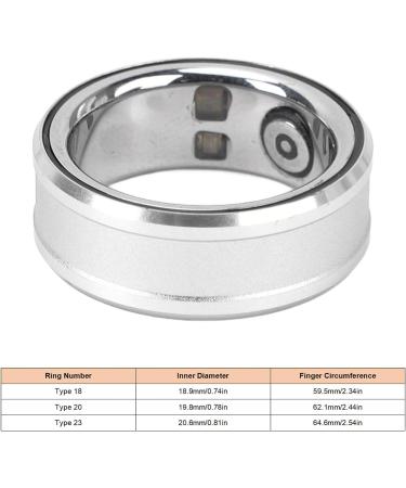 Sleep Tracker Ring 18mah Wearable Waterproof Smart Health Ring for Daily Use (23)(23 23) Size 18 Applicable Finger Circumference: Approx. Size 18 Applicable Finger Circumference: Approx. - Buy Online on SooperMarket.com