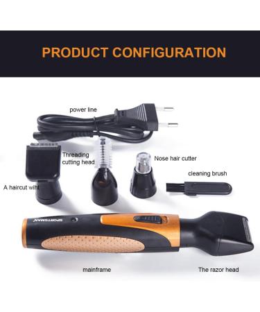 Buy 4-in-1 USB Rechargeable Nose Hair Trimmer | Men's Facial Hair Shaver & Groomer - Buy Online on SooperMarket.com