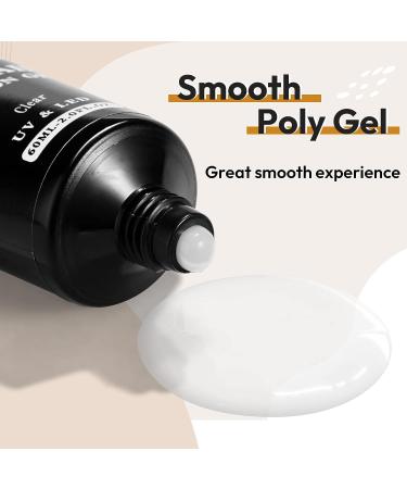 JOSLOVE 60ML Clear Poly Extension Gel for Nails - Salon Quality Builder Gel for Easy DIY at Home - Buy Online on SooperMarket.com