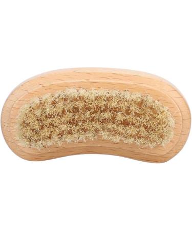 Demeras Wooden Foot 9x5x5 natura Beech Double Sided Nail Brush Remove Dead Skin Cutin Nail Brush Manicure Tool - Buy Online on SooperMarket.com