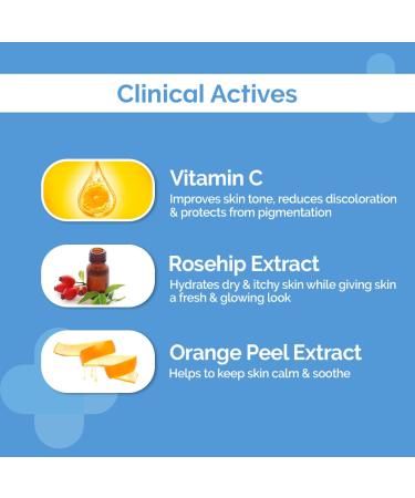2% Vitamin C Gel Daily Face Wash | Vitamin C Rosehip & Orange Peel Extract | All Skin Types | 80ml - International Shipping Available - Buy Online on SooperMarket.com