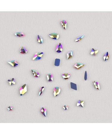 180pcs Mixed Crystals Ab Nail Decoration Glass Rhinestones for Acrylic Nail Art Design - Buy Online on SooperMarket.com