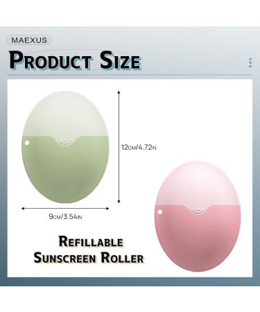 MAEXUS Sun Cream Applicator Child Sun Cream Roller Refillable Portable Sunscreen Applicator for Even Coverage Water Activities Pink - Buy Online on SooperMarket.com