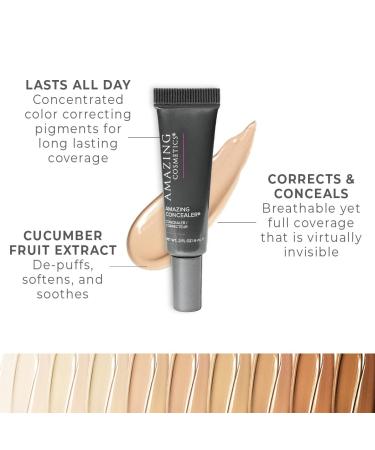AmazingCosmetics Amazing Concealer Full Coverage Long Wear Concealer - Medium Beige - Buy Online on SooperMarket.com