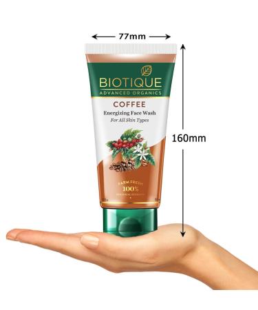 Buy Biotique Coffee Energizing Facial Wash - All Skin Types 150ml | International Shipping Available - Buy Online on SooperMarket.com