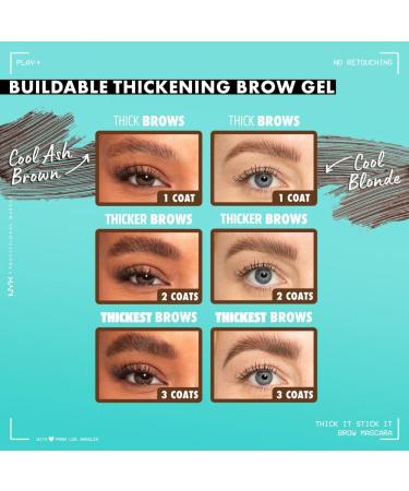 Buy NYX Professional Makeup Eyebrow Mascara - Tinted & Fuller Brows | Cool Ash Brown 05 | International Shipping - Buy Online on SooperMarket.com