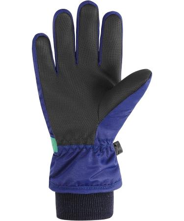 Kids Waterproof Winter Gloves - Navy Dinosaur Ski Gloves for Boys Girls (3-6 years) - Buy Online on SooperMarket.com