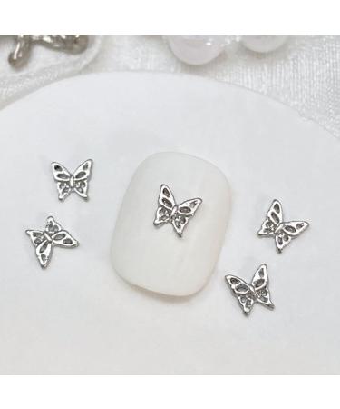 10Pcs 3D Butterfly Nail For Nails Alloy Butterfly Nail Decoration Alloy Nail Butterfly Nail Manicure Accessories Manicure Accessories - Buy Online on SooperMarket.com