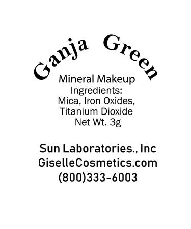 Giselle Cosmetics Organic Mineral Eyeshadow - Ganja Green, 3g - Buy Online on SooperMarket.com