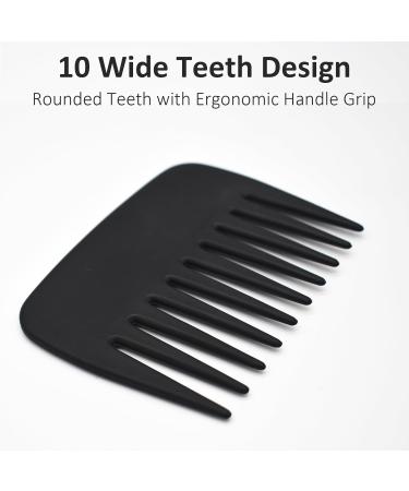 Professional Anti Static Wide Tooth Detangling Comb - Salon Quality Afro Comb for Men and Women - Buy Online on SooperMarket.com