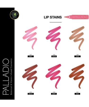 Palladio Lip Stain Hydrating and Waterproof Formula Matte Color Look Longlasting All Day Wear Lip Color Smudge Proof Natural Finish Precise Chisel Tip Marker Rose Rose 1 count (Pack of 1) - Buy Online on SooperMarket.com