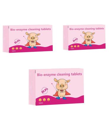 Multi-Functional Bio-Enzyme Cleaning Tablets Multifunctional Cleaning Tablets Bio-Enzyme Explosive Salt for Cleaning all Kinds of Clothing Shoes Curtains (5 PCS)