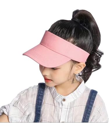 Aidier Kinder Visor Cap for Boys & Girls | Sun Protection Hat for Ages 4-10 | Ideal for Running Golf Tennis & Beach Activities - Pink - Buy Online on SooperMarket.com