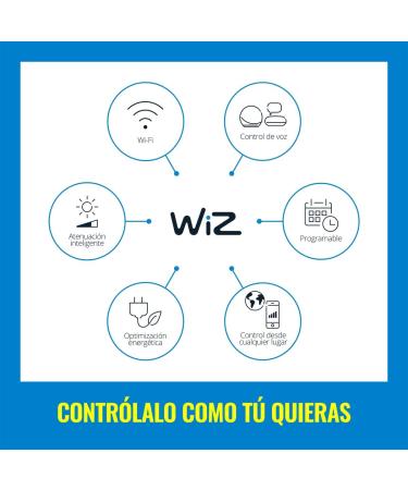 WiZ Connected Color 60W BR30 Smart WiFi Light Bulb  16 Million Colors  Compatible with Alexa and Google Home Assistant  No Hub Required  1 Bulb BR30 Color 1 Count (Pack of 1) - Buy Online on SooperMarket.com