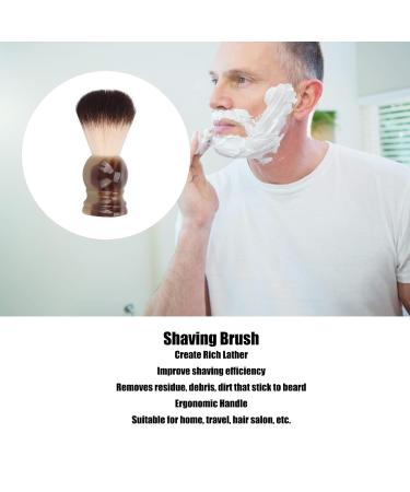 Premium Men's Shaving Brush with Resin Grip | Portable & Stylish Beard Rasier Brush for Facial Care at Home & Travel - Buy Online on SooperMarket.com