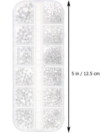 EXCEART 1 Set Makeup Rhinestone Rhinestones Nail Accessories Manicure Tools Nail Patches Diy Manicure Supply Nail Jewelry Decor Manicure Decors White Wooden Rhinestone Nails Acrylic 3d 12.5X0.8cm White - Buy Online on SooperMarket.com
