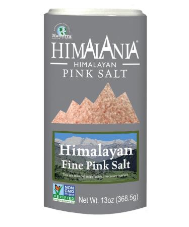 Natierra Himalania Himalayan Fine Pink Salt Shaker | Unrefined & Non-GMO | 13 Ounce