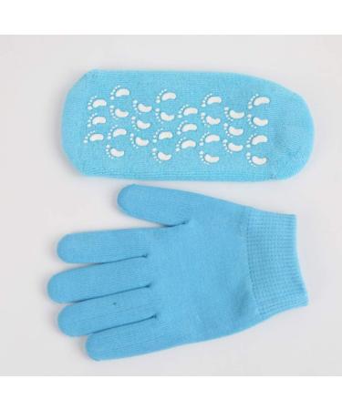 Gloves Moisture Socks Gel Socks Spa Socks Hand Sky Blue - Buy Online on SooperMarket.com