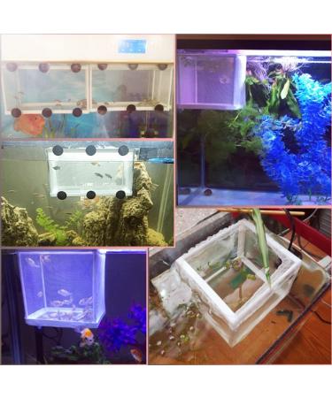 BRYHZKCM 2pcs Fish Hatchery Breeder Box - Large 10x6x6 Nylon Mesh Separation Net with Suction Cup - Buy Online on SooperMarket.com