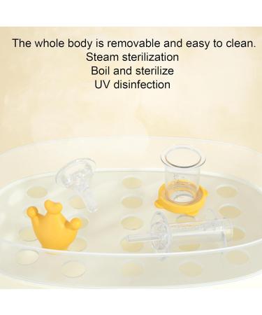 Calakono Yellow Medicine Dispenser for Children | Cute Baby Feeder & Pacifier Medical Dispenser | Ideal for Newborns & Baby Feeding Utensils - Buy Online on SooperMarket.com
