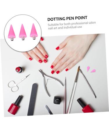 Healeved 9 Pcs Manicure Dotting Tools Studs Picker Wax Heads Wax Rhinestone Picker Wax Pencil for Rhinestones Wax Rhinestones Picker Dual Diy Jewel Picker Dotting Pen Point Acrylic Pink - Buy Online on SooperMarket.com