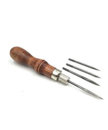 4 in 1 leathercraft Sewing Awl Leather Stitching Awl for Leather Sewing Hand Stitching (4 in 1  Awl)