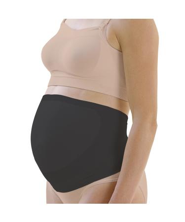 Medela Supportive Belly Band - Pregnancy and postpartum belly band for tummy support and extra coverage L Black