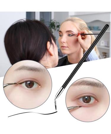 Eye Makeup Gel Eyeliner Brushes Ultra Fine Bent Angled Cosmetics Brush Eyeliner Thin for Gel or Powder Eye Line - Buy Online on SooperMarket.com
