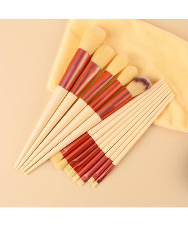 Dajidafu Stand Out Vibrant And Stylish Beauty Brush Set Makeup Lovers Plastic Portable Makeup Brush Set Powder Blusher Brush Cheese yellow - Buy Online on SooperMarket.com