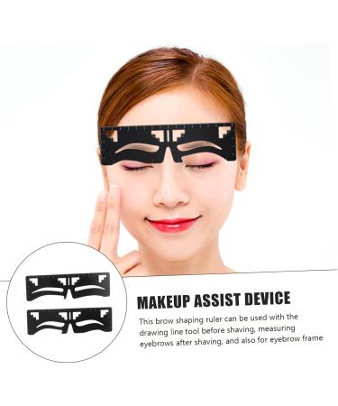 MAGICLULU 8 Pcs Eyebrow Ruler Makeupset Reusable Eyebrow Stencil Mini Eyebrow Shaper Template Balance - Buy Online on SooperMarket.com