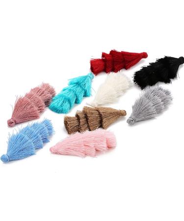 EXCEART 8 Pcs Tassel Earrings Hanging Tassel Keychain Tassel Earring Accessories Pendant Long Key Chain - Buy Online on SooperMarket.com