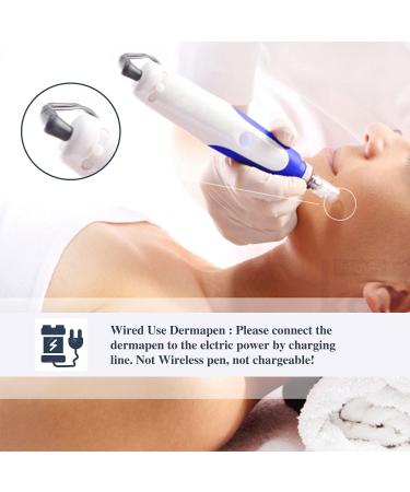 INCELLICE Derma Pen Hair Professional Microneedling Pen for Hair Beard Growth with 2 Replacement Cartridges 5 Speeds Blue Auto Dermapen - Buy Online on SooperMarket.com