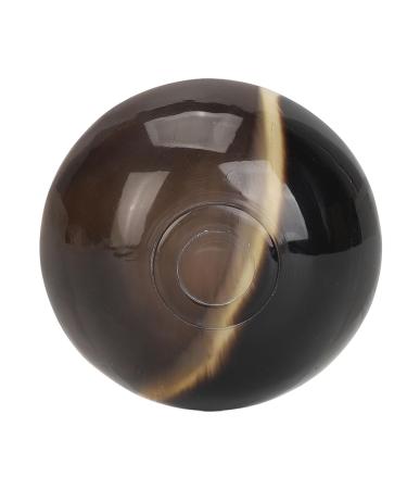Small bowl made of Jauarta ox horn yellow color round shape fine workmanship smooth surface guasha scraper bowl